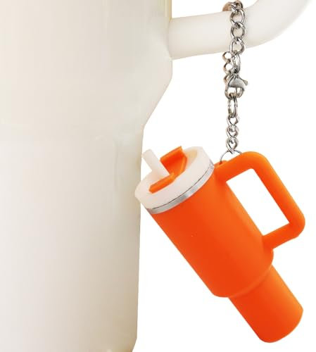 Dreamfocus Mini Cup Keychain for Stanley 40 oz Tumbler, Orange