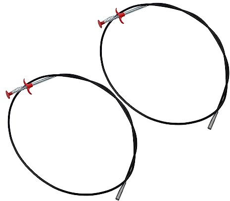 OUNONA 2pezzi Sticks Per Drenaggio Pratici Per Disostruire Lavandini e Tubature Rimuovi Otturazioni Per Cucina e Flessibile Inossidabile