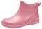 SRTUMEY Bottes en caoutchouc pour femme - Bottes de pluie imperméables pour l'extérieur - Bottes de jardin noires, rose, 37 EU