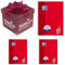 Oxford Touch Collegeblock A4 kariert, mit Doppelrand, 80 Blatt, rot inkl. Überraschungsgeschenk von Paulnala.de (3, Rot)