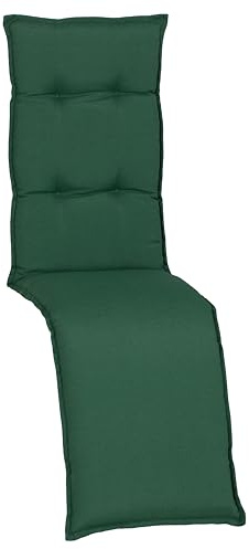 Beo® Turin Relaxstuhl Gartenstuhlauflagen | Waschbar & UV-beständig | Atmungsaktives Sitzkissen Outdoor | Made in EU, Öko-Tex Standard | 171x46x8 cm | Elegantes Design
