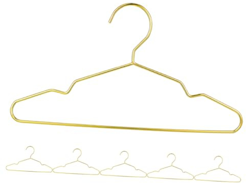 TOYANDONA 6stücke Goldene Mini Kleiderbügel Für Puppen Für Und Schmuckdisplay Vielseitig Einsetzbar Für Kleidungsstücke Und Accessoires
