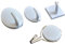 6 pezzi gancio da parete in plastica autoadesivo forte for casa, robusto, appendiabiti, cemento, piastrelle in ceramica, universale, for carichi pesanti(A-S)