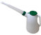Folpus Jarra de aceite con, dispensador de aceite a prueba de fugas, práctica y resistente, con tapa, jarra medidora para viajes, garajes de, 4l