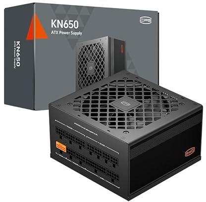 CPS KN650 Power Supply Fully Modular, 650W ATX 3.1, 80 Plus Gold Certified, PCIe 5.1 12V-2×6, Japanese Capacitors, Ultra-Flexible Cables, 5-Year Warranty