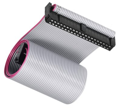 Unifizz 40 Pin IDC Flat Ribbon Cable, 2.54mm Pitch 30cm Length FC to FC Connector A-type Jumper Wire for PC Motherboard, 3D Printer, LED Display