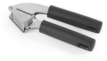 Salter Expert Garlic Press, Stainless Steel, Soft-Grip Handle | Handheld crusher design, Dishwasher Safe, Rust-Resistant build, For Garlic Cloves, Easy Clean food prep tool