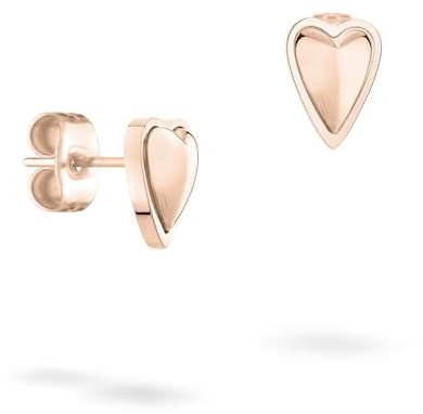 LIEBESKIND BERLIN Damen Schmuck mit Herz - Funkelnde Kette, Armband und Ohrringe mit Glasherz aus Edelstahl in Silber, Gold & Roségold - zeitlos, modern und alltagstauglich - Geschenkidee