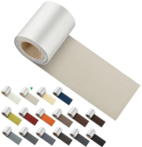 suxuMhao 3 * 60Inch Self-Adhesive Leather Repair Patch Tape with Matching Leather Repair Kit for Furniture (Couches, Sofa, Chair), Car Seat, Boat Seat & Upholstery Interior, Beige