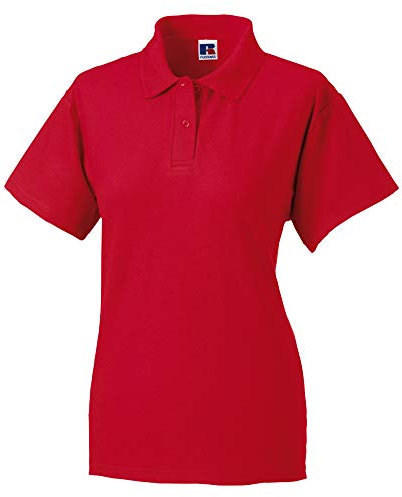 Jerzees Colours Ladies 65/35 Hard Wearing Pique Short Sleeve Polo Shirt (XS) (Classic Red)