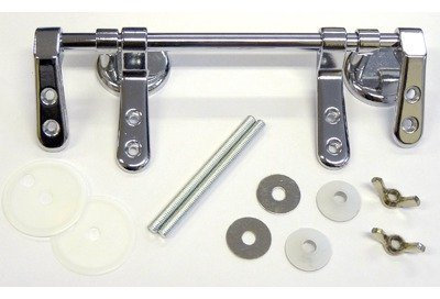 Toilet Seat Bar Hinge Pack Finish: Chrome