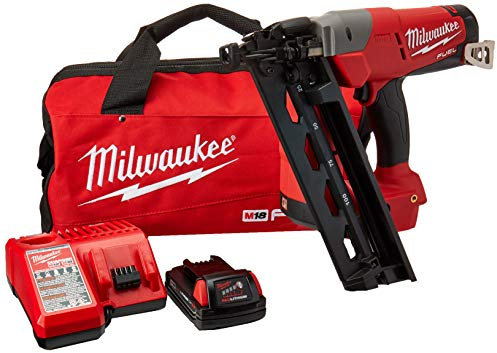 Milwaukee 2742-21CT M18 Fuel Lithiumion Brushless Cordless 16Gauge Angled F Inish Nailer Kit 247221Ct