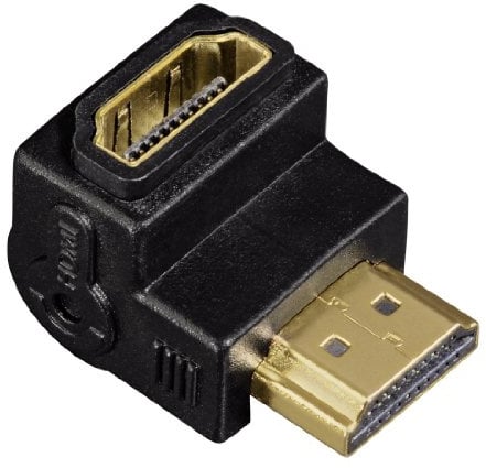 Hama HDMI M/F 270 ° – Adapter für Cable (HDMI, HDMI, männlich/weiblich, schwarz)
