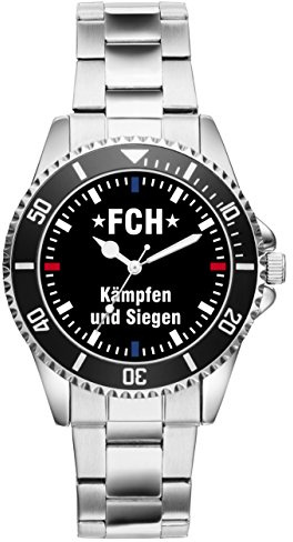 KIESENBERG Heidenheim Fußball Fan Uhr - Sportliche Armbanduhr im Fan-Design Stilvolle Herren- & Damen-Uhr mit Motiv Kämpfen und Siegen“ – Geschenkidee für Fußballfans - 2316