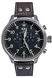 Zeno Watch Basel Herren Uhr Analog Quarz mit Vergoldet Armband 6221N-8040Q-a1