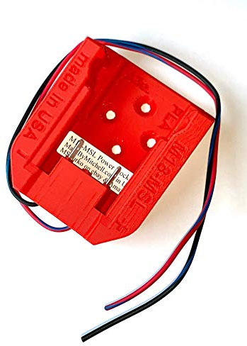 Made by Mitchell Mount for Milwaukee M18 Battery Wired 16AWG to Power Your Robot, e-Bike, Lights, Tools PN M18-16