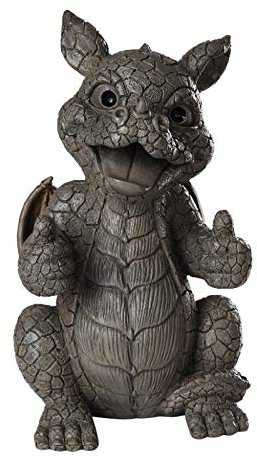 Pacific Giftware Gartenfigur Drache Alles OK Daumen hoch Gartendrache