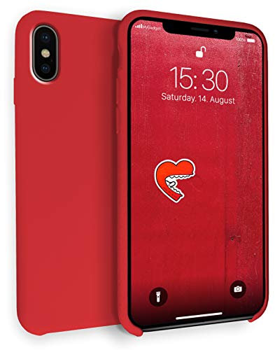 MyGadget Hard Case for iPhone XS Max - TPU Cover Matte & Soft Touch Finish - Protective Shockproof Anti Scratch Back Shell - Red