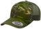 Yupoong Unisex Yp Classics Multicam Retro Trucker Cap Verschluss, Tropic/Green, Einheitsgröße