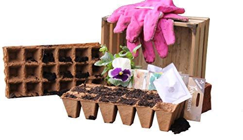 Gardening Naturally Natural Wood Fibre Seed Trays 72 Cells