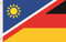 U24 Flagge Fahne Namibia-Deutschland 90 x 150 cm