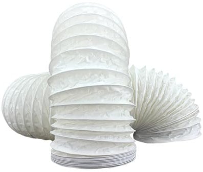 Fantronix TDVH Flexible Hose 152mm External Diameter / 150mm - 6 inch Universal Tumble Dryer Cooker Hood Extractor Fan Air Hose - 3 Metre Length