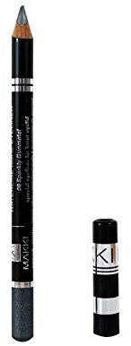 „Makki“ 09 Sparkly Gunmetal Waterline Kohl Eyeliner Spezial-Kajal für die inneren Augenlider, vitalisierend und wasserfest, empfindliche Augen, hypoallergener Eyeliner-Stift