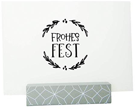 Stempel frohes Fest für Geschenkanhänger Geschenktüten oder Weihnachtspost