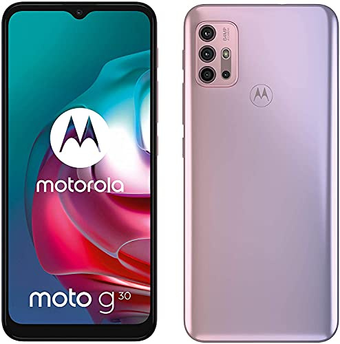 Motorola Moto g30 Smartphone Débloqué 16,5 cm (6.5) Double SIM Android 11 4G USB Type-C 4 Go 128 Go 5000 mAh Rose
