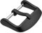WOCCI 20mm Fibbia di Ricambio per Cinturino Orologio, Grande - Foro di Spillo (Nero)