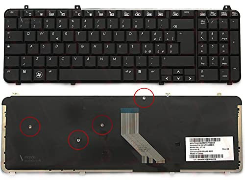 CLICK HELP Tastiera Notebook Compatibile con HP DV6-1000 DV6-1100 DV6-1200 DV6-2000 (Nera)