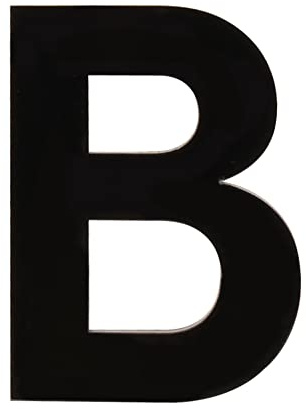 HASWARE House Number 3 inch (7.5 cm) Self Adhesive Letters Apartment Door Numbers Street Address Plaque Home Stylish Decor, Acrylic (B, Black)