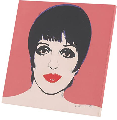 Andy Warhol Wandbild auf Leinwand, Liza Minnelli Pop Art 70er Jahre (30 cm x 30 cm)