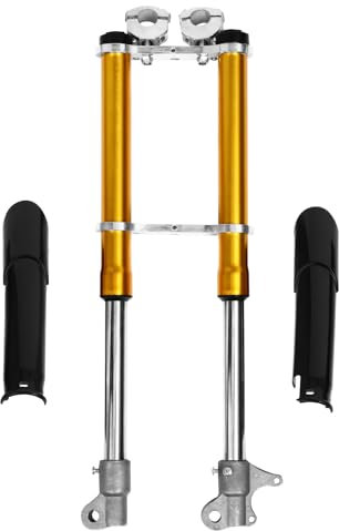 FAVOMOTO Mini Motorcycle Front Fork, Dirt Bike Front Forks Shock Absorber Dirt Pit Bike Suspension Kit for 49cc Mini Motorcycle Replacement Parts 21.6X2.3X1.4inch