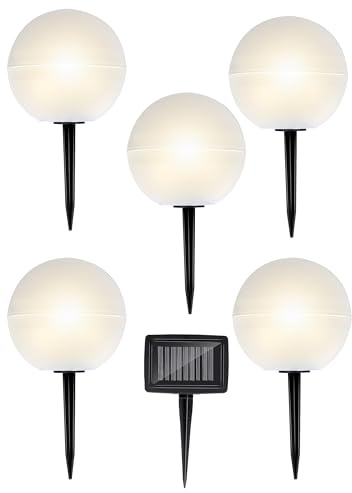 GRUNDIG Glühbirnen für den Außenbereich - mit Stecker - LED - Aufladen mit Solarstrom - Weiß