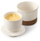 HOME DECOR Keramik Butterdose, französische Butterdose, butterglocke mit Deckel, für frische und streichfähige Butter - Latte