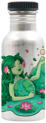 LAKEN Botella aluminio 0,6 l. tapón liso - Gaia