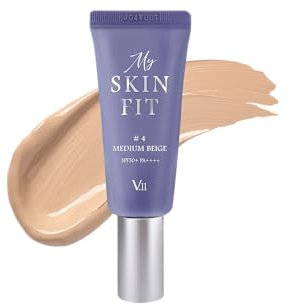 [VILLAGE 11 FACTORY] MY SKIN FIT BB CREAM (#4 MITTELBEIGE) Korean Skincare - Hyaluronsäure, Niacinamid und Centella Asiatica - Kollagen-Booster - Leichte Feuchtigkeitstextur - Skin glass glow