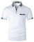 VMSUCIJ Men's Polo Shirts Short Sleeve Cotton Regular-Fit Collared Golf T-Shirts with Real Pocket,White 24,3XL