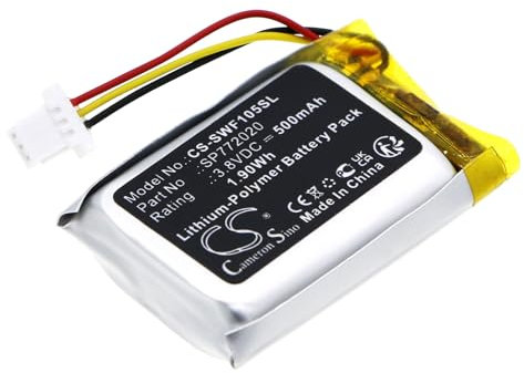 TECHTEK Battery 500mAh compatible with [Sony] WF-1000XM5 Charging Case replaces SP772020