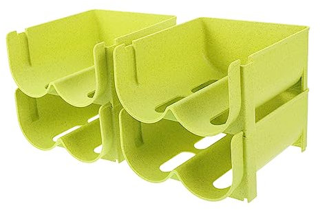 wine rack,16 Pcs Stacked Rack Soda Dispenser for Fridge Freezer Organizer Bins Over The Door Rack Room Organization Bottle Display Rack Pp Water Bottle Holder Cans