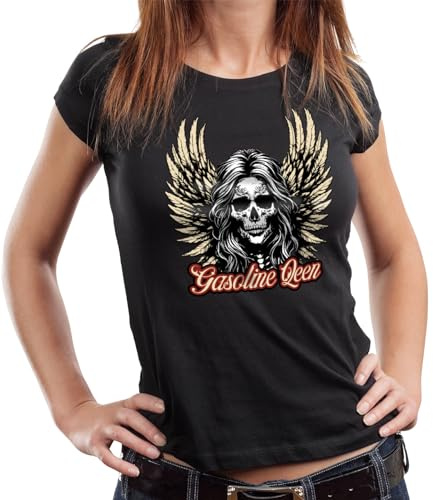 Gasoline Bandit Damen Lady Biker T-Shirt: Good Vibrations