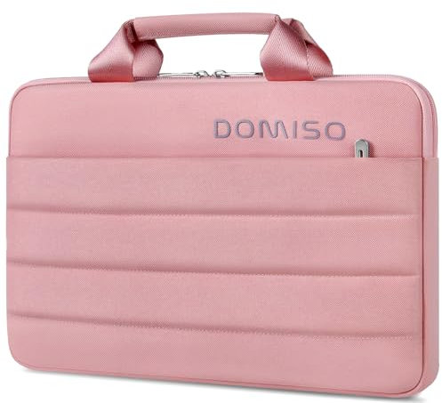 DOMISO 360° Protective 15-15.6 Pulgadas Funda para portátil Acer ASUS Acer Aspire 15 ASUS ZenBook 15 Funda de transporte MacBook,Rosa