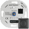 HOFTRONIC - LED-Dimmer - 3-200 Watt - Geeignet für Phasenanschnitt - Universell - Geräuschlos & stufenlos dimmbar - Geeignet für alle Bezugsmaterialien - Inkl. schwarzem Abdeckrahmen und Drehknopf