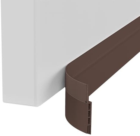 GRIFEMA GA4102 Burlete Puerta Entrada, Burlete Bajo Puerta Autoadhesivo, 100 cm x 5 cm, Marrón