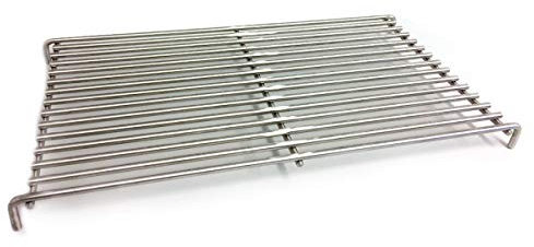 SANTOS Edelstahl-Grillrost - 49x26,6 cm - für Duo Infrarotbrenner - hochwertiges Gasgrill-Grillrost - passt zu vielen Gasgrills- Ersatz-Grillgitter