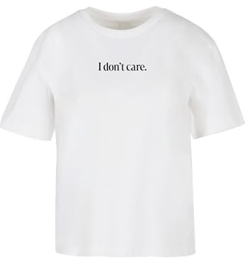 Miss Tee I Don´t Care Tee White, 3XL