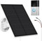 5W Solar Panel Charger Compatible with Ring Video Doorbell 3/3 Plus /4 Battery, Battery Video Doorbell Plus, IP65 Waterproof, 360° Adjustable Mount,10ft Charging Cable,