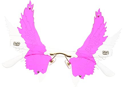 DEARMAMY 1 Paar Steampunk-brille Partybrille Zubehör Rave-accessoires Uv Festival Gläser Polarisiert Retro-brille Kaleidoskop Led Partygeschenke Lustige Brille Abs Violett