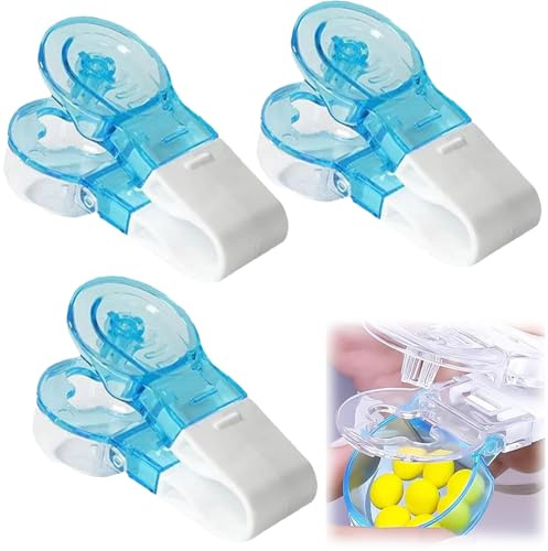 Hsyadazi Kit de 3 Pousse-Comprimés - Coupe-Pilules Portable avec Boîte de Rangement - Diviseur de Médicaments et Aide à l'Avalement - Adapté à Toutes les Formes de Comprimés